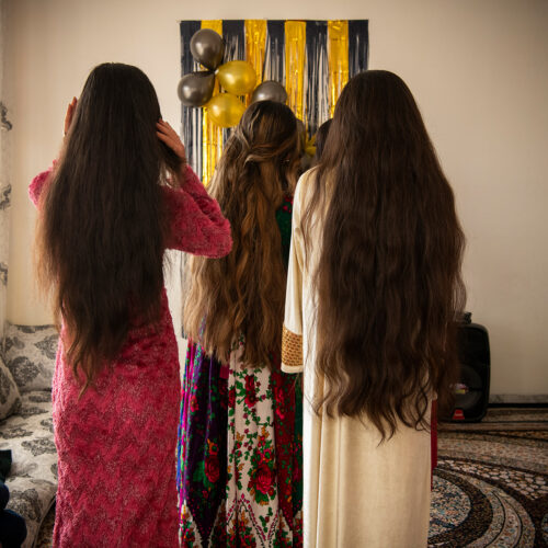KABUL | KABUL | AFGHANISTAN | 2024-03-02 | A group of teenage girls celebrate their friend’s birthday at her house. Music and dancing have been forbidden by the Taliban but women continue to dance and celebrate in the privacy of their homes and behind the closed doors.